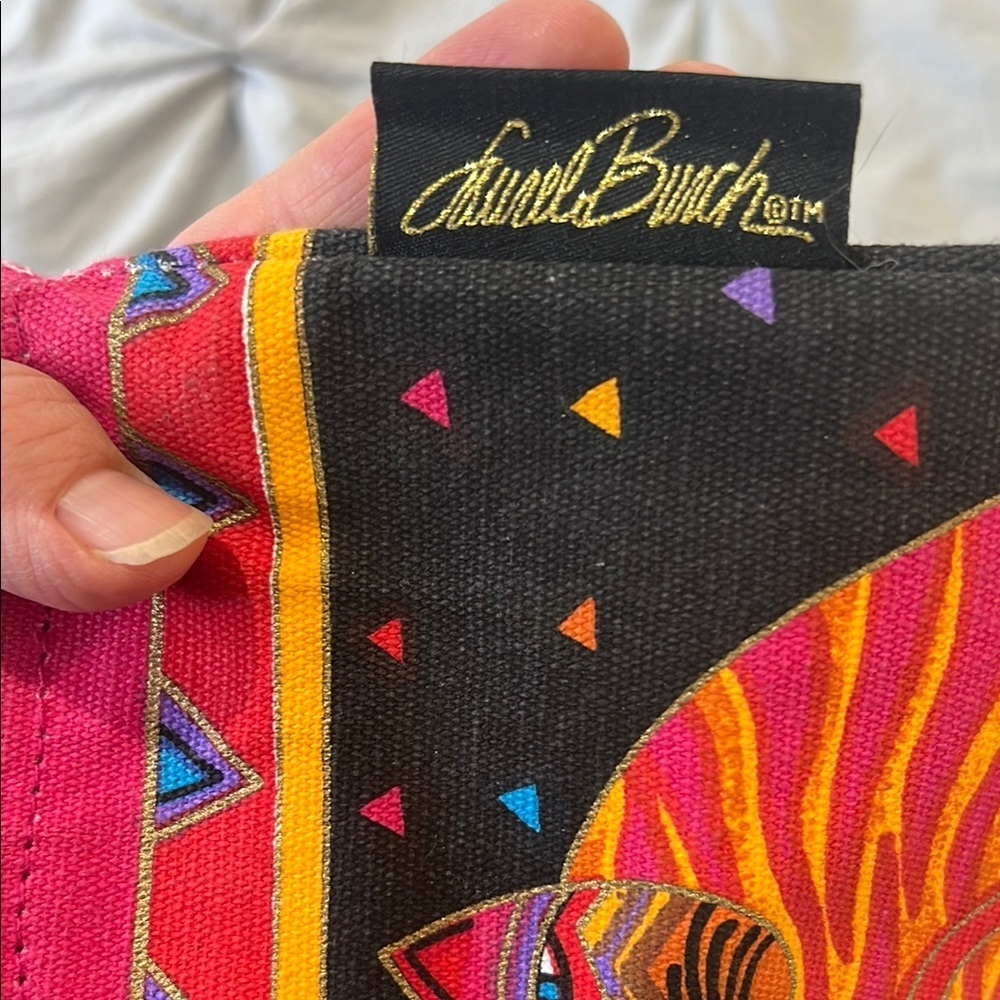 Laurel Burch Colorful Cat Tote Bag - Picture 2 of 9